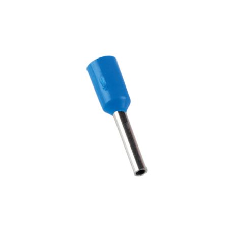 Embout de câblage simple bleu 0.75mm² - sachet de 100 pcs
