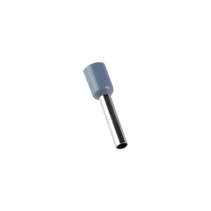 Embout de câblage double 2 x 2,5 mm² longueur 10 mm gris