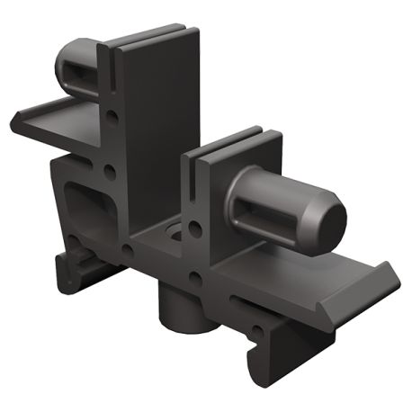 Adaptateur rail DIN noir pour bornier de répartition MAD0083E21 - MOREK