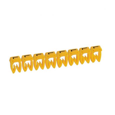 Boite de 512 repères CME 2 pour fils 1.5mm² à 2.5mm² - marquage lettre L jaune