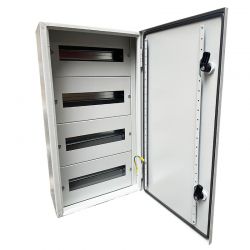 Armoire électrique métallique 48 modules (4x12) 600x320x175mm étanche IP54 - avec rail DIN