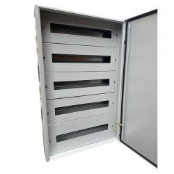 Armoire électrique métallique 100 modules (5x20) 800x500x175mm étanche IP54 - avec rail DIN