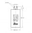 Condensateur 13µF - Ø35x68mm - pour moteur de volet roulant Cosses 2.8 mm - Somfy 203626A