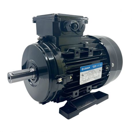 Moteur Électrique Triphasé 1.1kW/1.5CV, 1500Tr/min, 230/400V, B3, HA90, IE3, Alu - CEMER