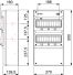 1322 Coffret électrique étanche pour prises - 2 rangées de 11 modules - IP65 Solera Indubox