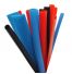 Lot de 18 gaines thermorétractable 8cm bleues, rouges et noires 6xØ3,5mm + 6xØ5mm + 6xØ7mm