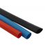 Lot de 18 gaines thermorétractable 8cm bleues, rouges et noires 6xØ3,5mm + 6xØ5mm + 6xØ7mm