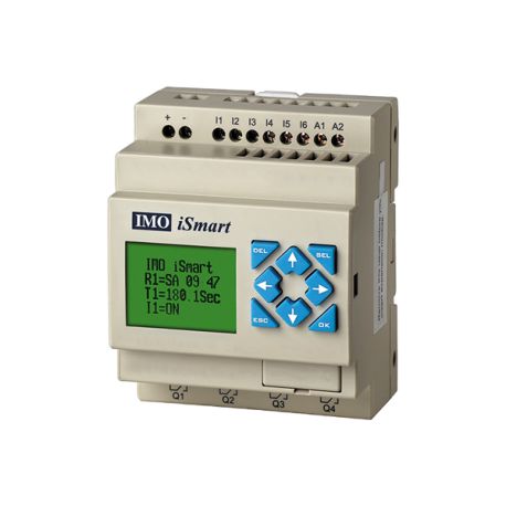 Automate iSmart V4 24Vcc 12 E/S - 6/8 entrées Di et 2 Ana - 4 sorties relais - Ethernet - Modbus TCP