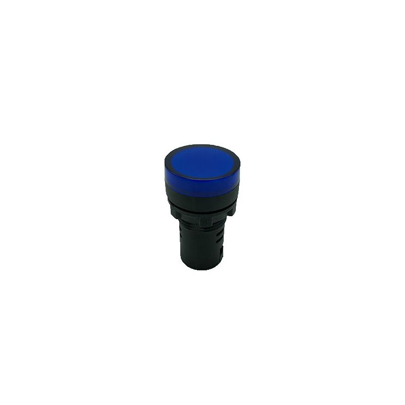 SWITCHTRONIX - Voyant LED 8 mm 220 V Bleu - Boitier Noir