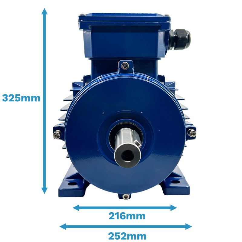 dimensions carcasse moteur face avant