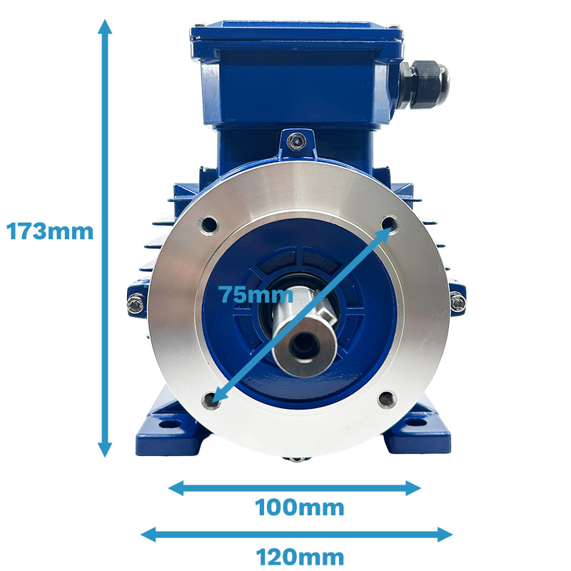 dimensions carcasse moteur face avant