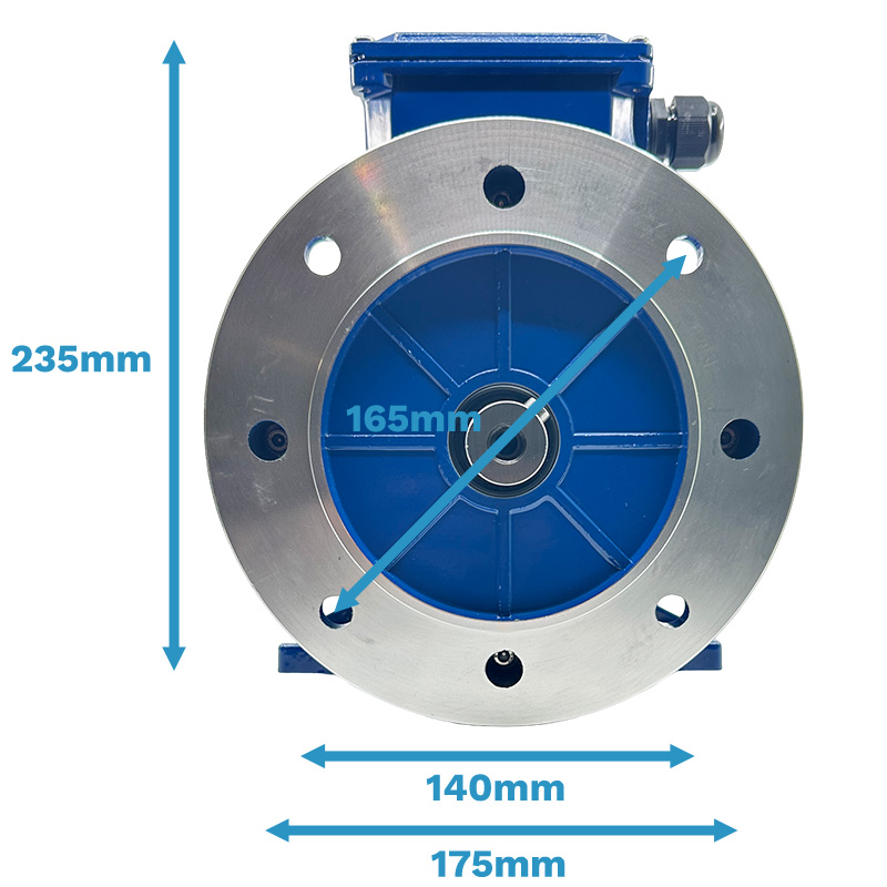 dimensions carcasse moteur face avant